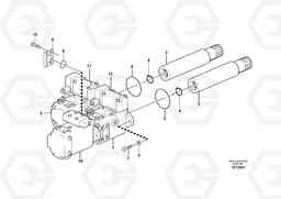 59164 Hydraulic pump with fitting parts L220E SER NO 2001 - 3999, Volvo Construction Equipment