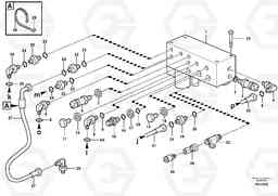 80871 Hydraulic brake system, motor unit, valve body A40D, Volvo Construction Equipment