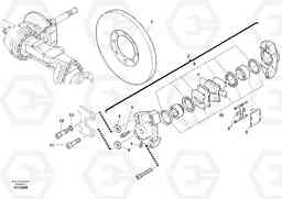 18285 Central brake L30B TYPE 182, 183, 185 SER NO 3000 -, Volvo Construction Equipment