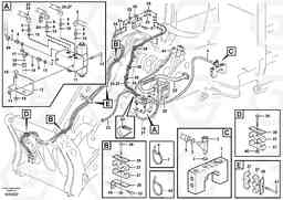 100251 Hydraulic system, attachment bracket. L220E SER NO 2001 - 3999, Volvo Construction Equipment