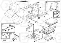 10736 Operator seat with fitting parts BL61, Volvo Construction Equipment