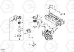 26388 Fuel pipes, fuel injec.pump-fuel filter ECR88 S/N 10001-14010, Volvo Construction Equipment