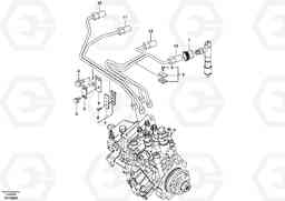 53387 Fuel pipes-injector ECR88 S/N 10001-14010, Volvo Construction Equipment