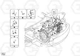 64402 Cable harness, engine ECR88 S/N 10001-14010, Volvo Construction Equipment