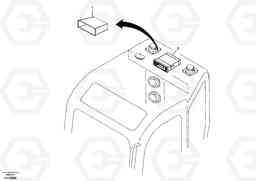 3724 Cassette radio recorder with mounting details ECR58, Volvo Construction Equipment