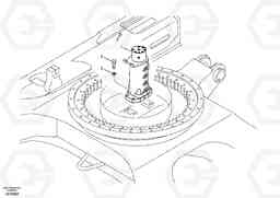 33095 Turning joint, mounting ECR88 S/N 10001-14010, Volvo Construction Equipment