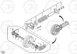 90819 Front idler ECR88 S/N 10001-14010, Volvo Construction Equipment