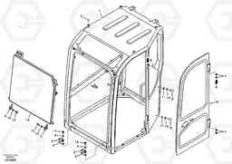 91918 Operator's cab ECR88 S/N 10001-14010, Volvo Construction Equipment