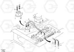 18962 Working hydraulic, dozer blade ECR88 S/N 14011-, Volvo Construction Equipment