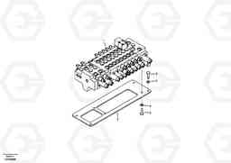 36019 Control valve with fitting parts. ECR88 S/N 10001-14010, Volvo Construction Equipment