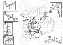 54182 Fuel pipes, fuel pump L180E HIGH-LIFT S/N 5004 - 7398, Volvo Construction Equipment