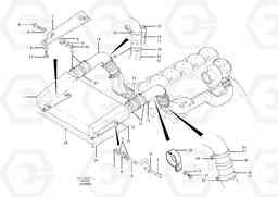 7229 Intercooler with connectors G700B MODELS S/N 35000 -, Volvo Construction Equipment