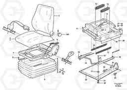82379 Operator seat with fitting parts L90D, Volvo Construction Equipment