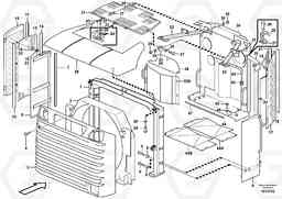 15590 Radiator casing L180E HIGH-LIFT S/N 5004 - 7398, Volvo Construction Equipment