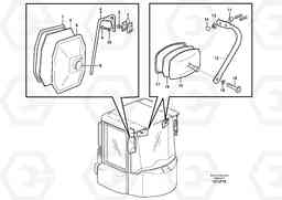 89692 Rear view mirror L90D, Volvo Construction Equipment