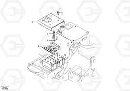 17502 Battery with assembling details EW145B, Volvo Construction Equipment