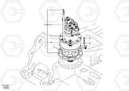 23330 Swing motor with mounting parts EW145B, Volvo Construction Equipment
