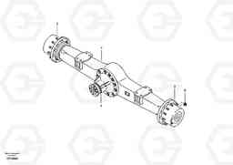 50270 Axle, rear EW145B PRIME S/N 15001-, Volvo Construction Equipment