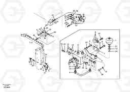 46166 Hydraulic system, upper brake line EW145B, Volvo Construction Equipment