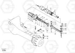 82961 Steering cylinder EW145B, Volvo Construction Equipment