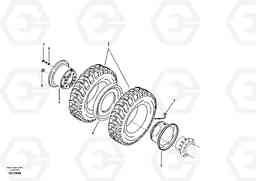 50291 Wheel and tire EW145B PRIME S/N 15001-, Volvo Construction Equipment