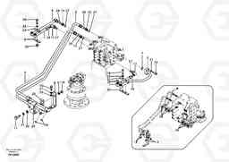 17331 Hydraulic system, control valve to boom and swing EW145B, Volvo Construction Equipment