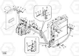 72171 Hydraulic system, hydraulic tank to hydraulic oil cooler EW145B, Volvo Construction Equipment