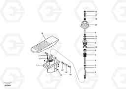 15691 Remote control valve pedal, travel motor EW145B, Volvo Construction Equipment