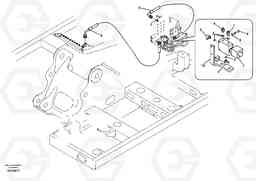 23695 Working hydraulic, quick fit on upper frame EW145B, Volvo Construction Equipment