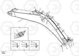 23269 Boom and grease piping EW145B, Volvo Construction Equipment