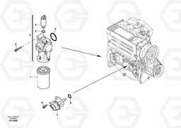 46183 Fuel filter - Feed pump L35B S/N186/187/188/1893000 - 6000, Volvo Construction Equipment