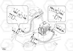 19434 Working hydraulic, hammer and shear for upper EC140B, Volvo Construction Equipment