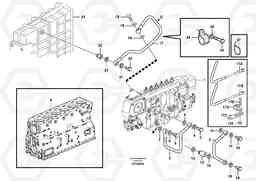 49729 Fuel system, oil pipe, pipe for smoke limiter L180D HIGH-LIFT, Volvo Construction Equipment