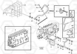 49728 Fuel system, oil pipe, pipe for smoke limiter L180D, Volvo Construction Equipment