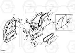 39194 Door, operator's cab EW130, Volvo Construction Equipment