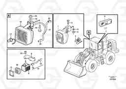 22905 Lighting, cab L220E SER NO 4003 - 5020, Volvo Construction Equipment