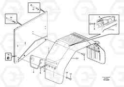 38987 Fender, rear L60E, Volvo Construction Equipment