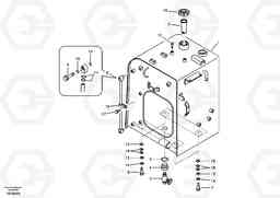 34322 Fuel tank with fitting parts EC55B, Volvo Construction Equipment