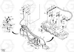 32151 Turning joint line, control valve to turning joint EC55B, Volvo Construction Equipment