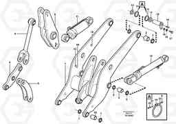 76187 Lifting frame work with assembly parts L90E, Volvo Construction Equipment