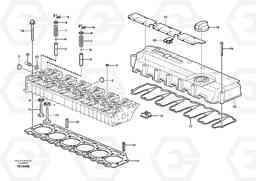 12851 Cylinder head G700B MODELS S/N 35000 -, Volvo Construction Equipment