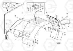 38988 Fender, rear L60E, Volvo Construction Equipment