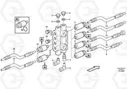 42566 Distribution block, B4. L150E S/N 6005 - 7549 S/N 63001 - 63085, Volvo Construction Equipment