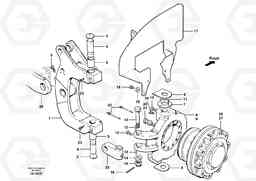 39787 Front axle hub and knuckle - AWD G700B MODELS S/N 35000 -, Volvo Construction Equipment