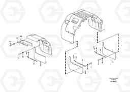 28548 Fenders, front and rear. L70E, Volvo Construction Equipment