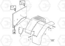 28561 Fender, rear L70E, Volvo Construction Equipment