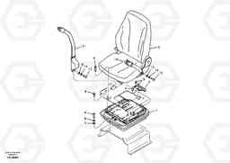 4652 Operator seat with fitting parts ECR58, Volvo Construction Equipment