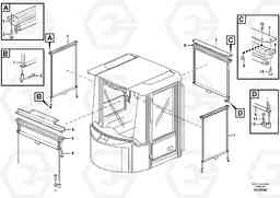 45006 Interior components, sun blinds. L120E S/N 16001 - 19668 SWE, 64001- USA, 70701-BRA, Volvo Construction Equipment