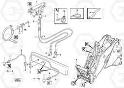 71633 Central lubrication for tool bar. L180E S/N 5004 - 7398 S/N 62501 - 62543 USA, Volvo Construction Equipment