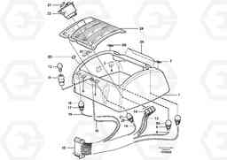 59862 Cable harnesses, gear lever carrier L180E S/N 5004 - 7398 S/N 62501 - 62543 USA, Volvo Construction Equipment